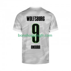 Maillot Extérieur VfL Wolfsburg Mohamed Amoura 9 2025-2026 Manches Courtes Homme