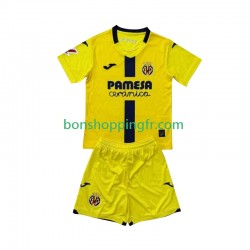 Maillot Domicile Villarreal CF 2025-2026 Manches Courtes Jeune Enfant(+shorts)
