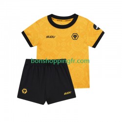 Maillot Domicile Wolverhampton Wanderers 2025-2026 Manches Courtes Jeune Enfant(+shorts)