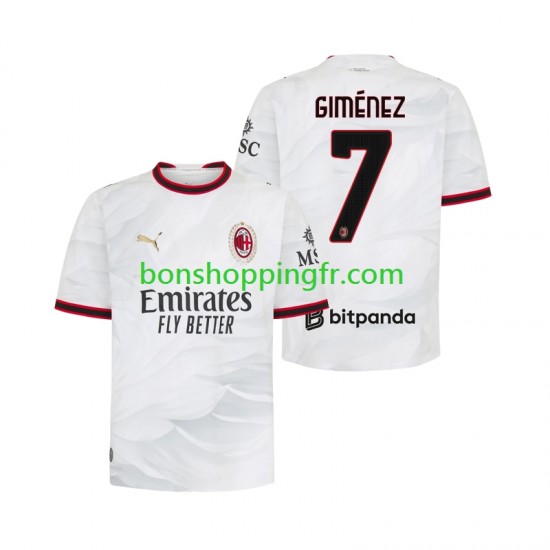 Maillot Extérieur AC Milan Gimenez 7 2026-2027 Manches Courtes Homme