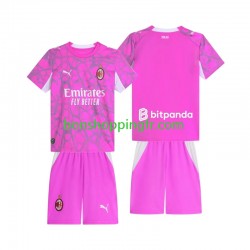 Maillot Extérieur AC Milan Gardien 2026-2027 Manches Courtes Jeune Enfant(+shorts)