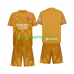 Maillot Domicile AC Milan Gardien 2026-2027 Manches Courtes Jeune Enfant(+shorts)