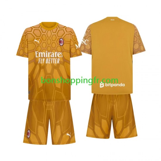 Maillot Domicile AC Milan Gardien 2026-2027 Manches Courtes Jeune Enfant(+shorts)