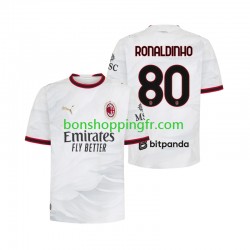 Maillot Extérieur AC Milan Ronaldinho 80 2026-2027 Manches Courtes Homme