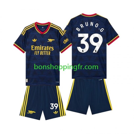 Maillot Extérieur Arsenal Bruno Guimaraes 39 2026-2027 Manches Courtes Jeune Enfant(+shorts)