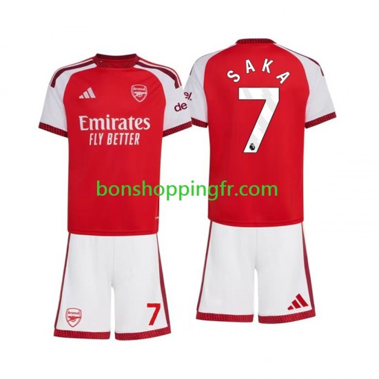 Maillot Domicile Arsenal Bukayo Saka 7 2026-2027 Manches Courtes Jeune Enfant(+shorts)