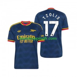 Maillot Extérieur Arsenal Christos Tzolis 17 2026-2027 Manches Courtes Homme