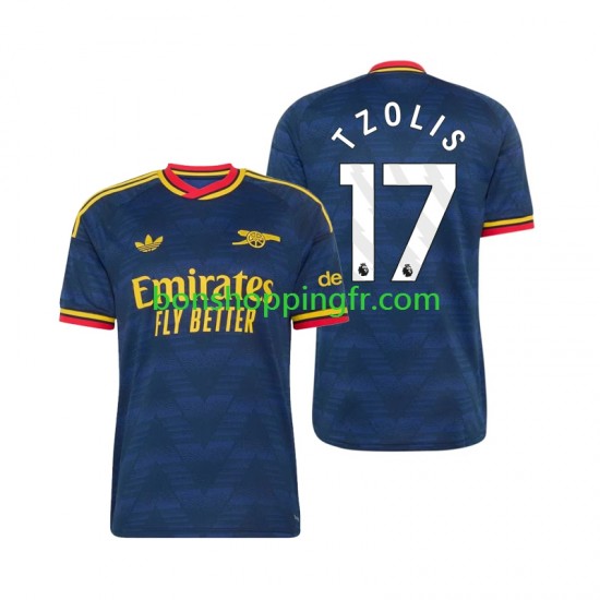 Maillot Extérieur Arsenal Christos Tzolis 17 2026-2027 Manches Courtes Homme