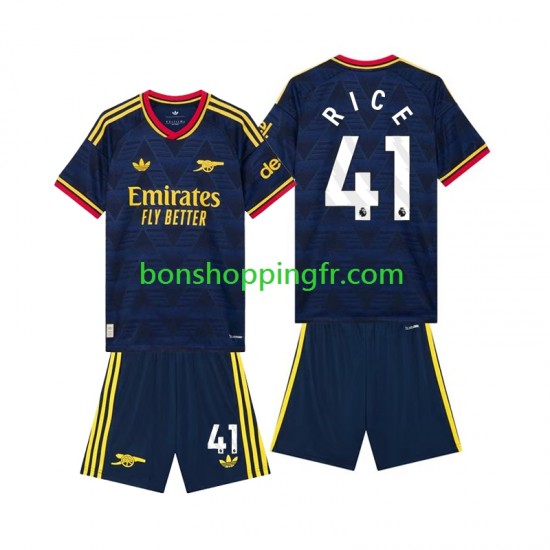 Maillot Extérieur Arsenal Declan Rice 41 2026-2027 Manches Courtes Jeune Enfant(+shorts)