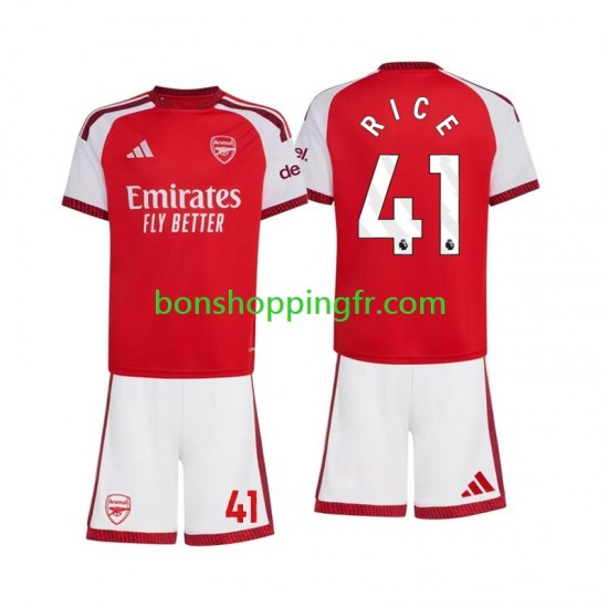 Maillot Domicile Arsenal Declan Rice 41 2026-2027 Manches Courtes Jeune Enfant(+shorts)
