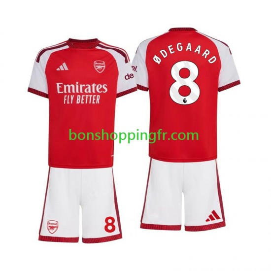 Maillot Domicile Arsenal Martin Odegaard 8 2026-2027 Manches Courtes Jeune Enfant(+shorts)