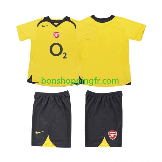 Maillot Rétro Extérieur Arsenal 2005 2006 Manches Courtes Jeune Enfant(+shorts)