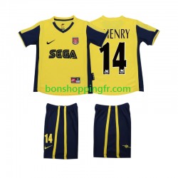 Maillot Rétro Extérieur Arsenal Thierry Henry 14 2000 2001 Manches Courtes Jeune Enfant(+shorts)