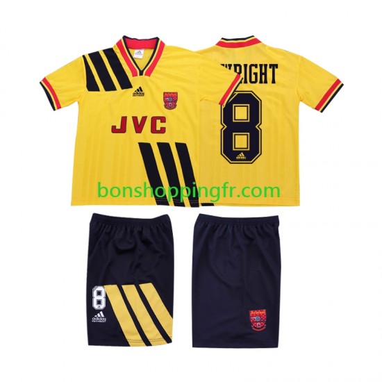 Maillot Rétro Extérieur Arsenal WRIGHT 8 1993 1994 Manches Courtes Jeune Enfant(+shorts)