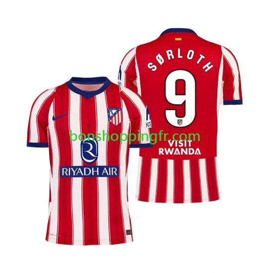 Maillot Domicile Atlético Madrid Alexander Sorloth 9 2026-2027 Manches Courtes Homme