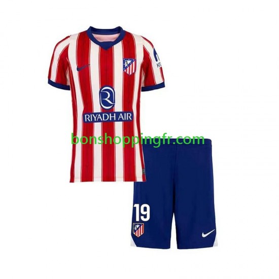 Maillot Domicile Atlético Madrid Julian Alvarez 19 2026-2027 Manches Courtes Jeune Enfant(+shorts)