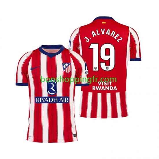 Maillot Domicile Atlético Madrid Julian Alvarez 19 2026-2027 Manches Courtes Homme