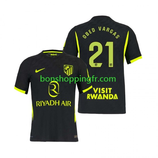 Maillot Extérieur Atlético Madrid Obed Vargas 21 2026-2027 Manches Courtes Homme
