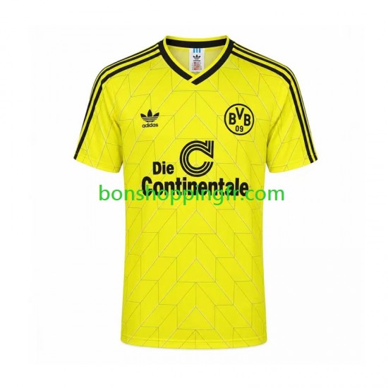 Maillot Rétro Domicile Borussia Dortmund 1998 Manches Courtes Homme