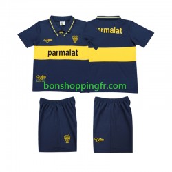 Maillot Rétro Domicile CA Boca Juniors 1993 1995 Manches Courtes Jeune Enfant(+shorts)