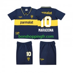 Maillot Rétro Domicile CA Boca Juniors MARADONA 10 1993 1995 Manches Courtes Jeune Enfant(+shorts)