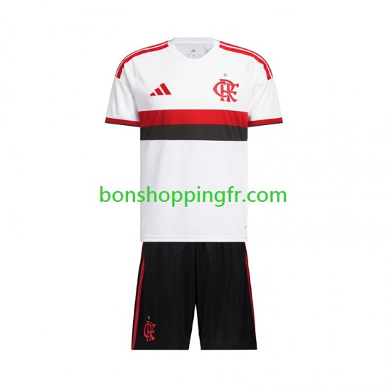 Maillot Extérieur CR Flamengo 2026-2027 Manches Courtes Jeune Enfant(+shorts)