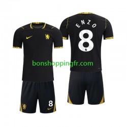 Maillot Extérieur Chlesea Enzo Fernandez 8 2026-2027 Manches Courtes Jeune Enfant(+shorts)