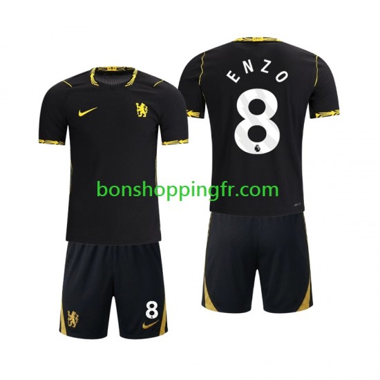 Maillot Extérieur Chlesea Enzo Fernandez 8 2026-2027 Manches Courtes Jeune Enfant(+shorts)