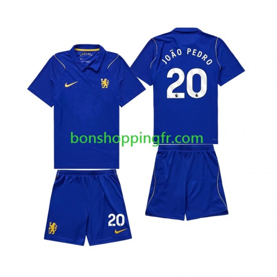 Maillot Domicile Chlesea Joao Pedro 20 2026-2027 Manches Courtes Jeune Enfant(+shorts)
