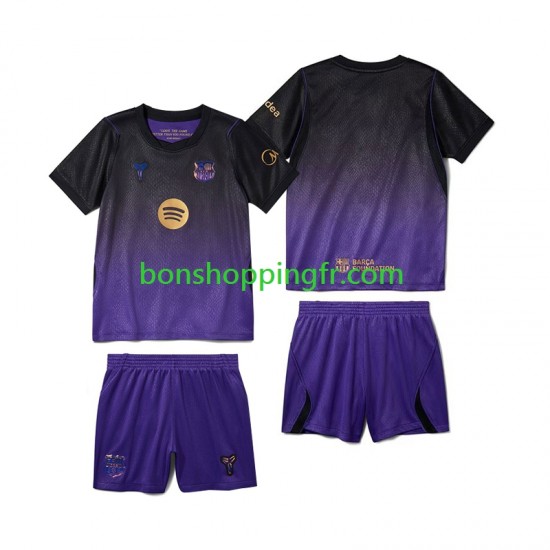 Maillot Extérieur FC Barcelone 2026-2027 Manches Courtes Jeune Enfant(+shorts)