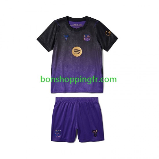 Maillot Extérieur FC Barcelone 2026-2027 Manches Courtes Jeune Enfant(+shorts)