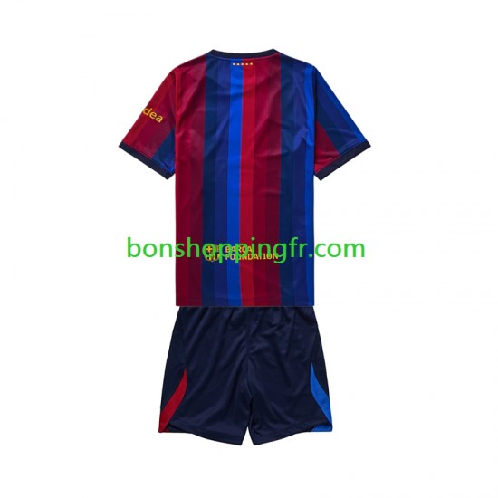 Maillot Domicile FC Barcelone 2026-2027 Manches Courtes Jeune Enfant(+shorts)
