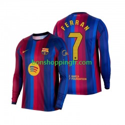 Maillot Domicile FC Barcelone Ferran Torres 7 2026-2027 Manches Longues Homme