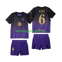 Maillot Extérieur FC Barcelone Gavi 6 2026-2027 Manches Courtes Jeune Enfant(+shorts)