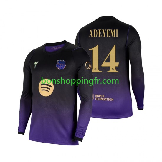 Maillot Extérieur FC Barcelone Karim Adeyemi 14 2026-2027 Manches Longues Homme