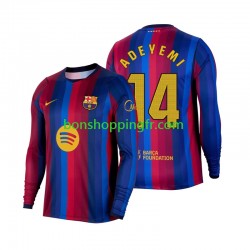 Maillot Domicile FC Barcelone Karim Adeyemi 14 2026-2027 Manches Longues Homme