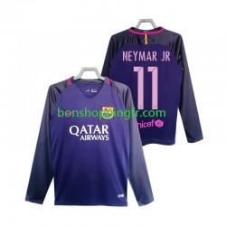 Maillot Rétro Extérieur FC Barcelone Neymar JR 11 2016 2017 Manches Longues Homme