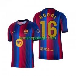 Maillot Domicile FC Barcelone Rodri 16 2026-2027 Manches Courtes Homme