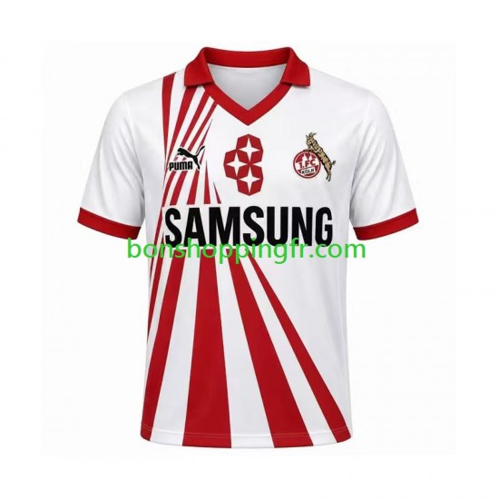 Maillot Rétro Domicile FC Cologne 1990 1991 Manches Courtes Homme