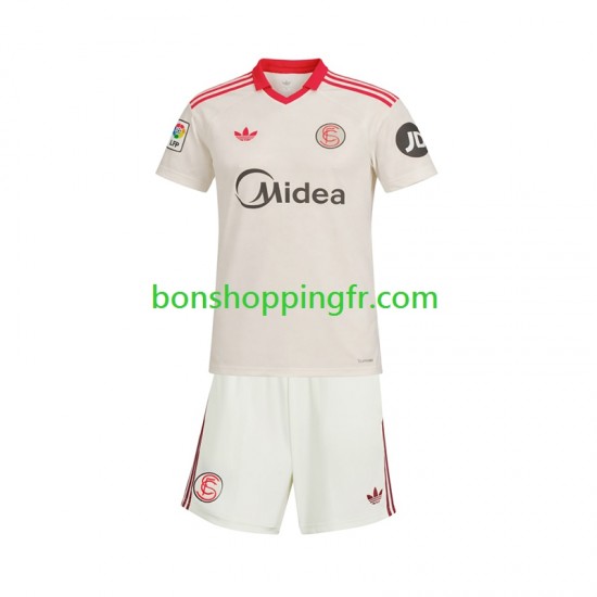 Maillot Rétro Domicile Séville FC 2025-2026 Manches Courtes Jeune Enfant(+shorts)