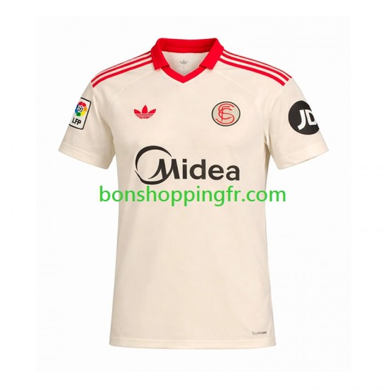 Maillot Rétro Domicile Séville FC 2025-2026 Manches Courtes Homme