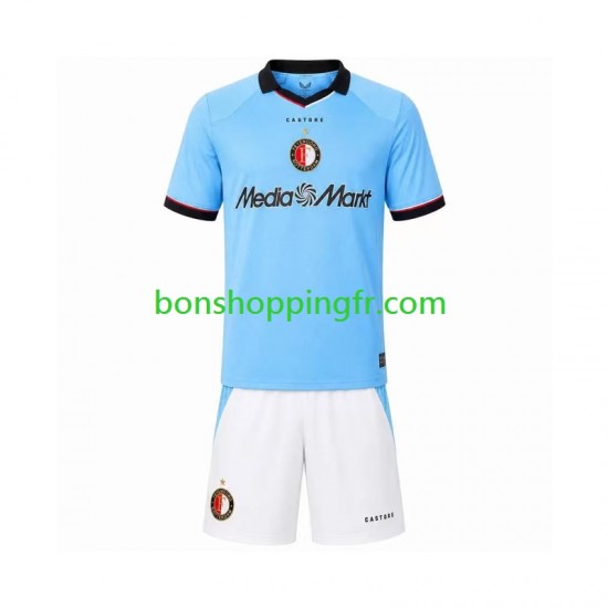 Maillot Extérieur Feyenoord Rotterdam 2026-2027 Manches Courtes Jeune Enfant(+shorts)