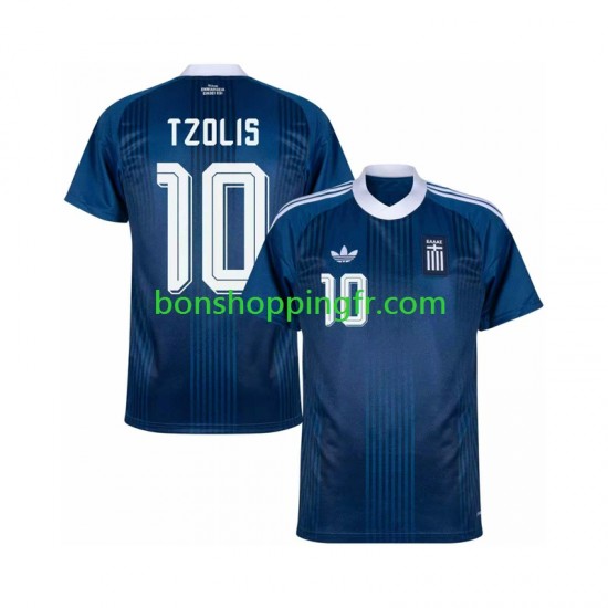 Maillot Extérieur Grèce Christos Tzolis 17 2026-2027 Manches Courtes Homme