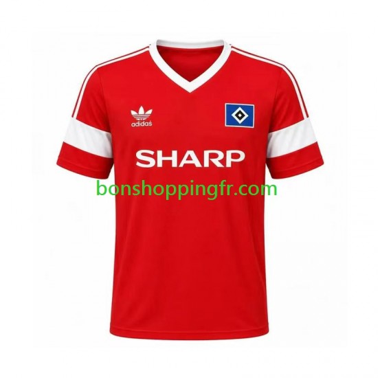 Maillot Rétro Extérieur Hamburger SV 1988 Manches Courtes Homme