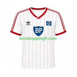 Maillot Rétro Domicile Hamburger SV 1984 Manches Courtes Homme