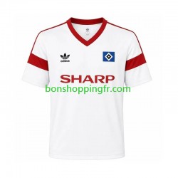 Maillot Rétro Domicile Hamburger SV 1988 Manches Courtes Homme