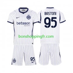 Maillot Extérieur Inter Milan Alessandro Bastoni 95 2026-2027 Manches Courtes Jeune Enfant(+shorts)