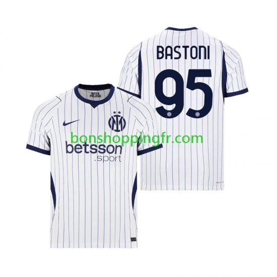 Maillot Extérieur Inter Milan Alessandro Bastoni 95 2026-2027 Manches Courtes Homme