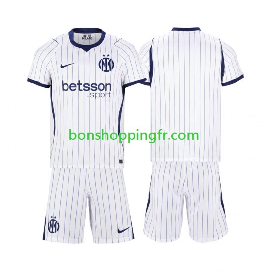 Maillot Extérieur Inter Milan 2026-2027 Manches Courtes Jeune Enfant(+shorts)