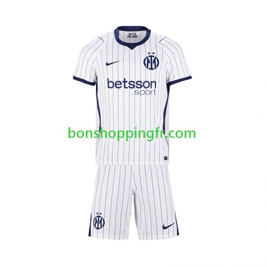 Maillot Extérieur Inter Milan 2026-2027 Manches Courtes Jeune Enfant(+shorts)
